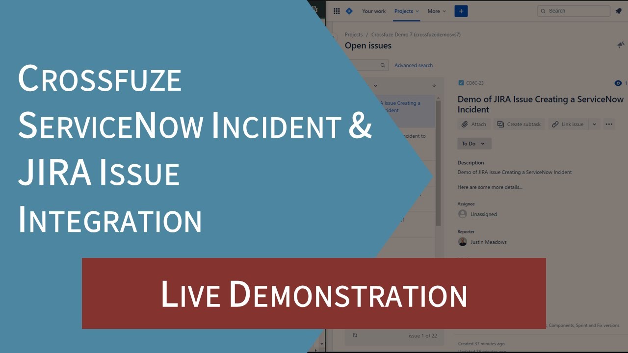 ServiceNow Incident and JIRA Issue Integration Demonstration