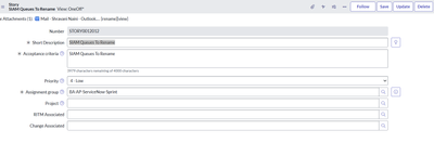 Story (Enforced One Off) view