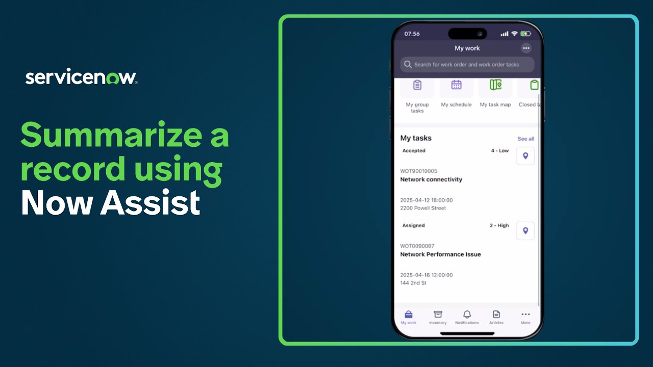 Summarize a record using Now Assist