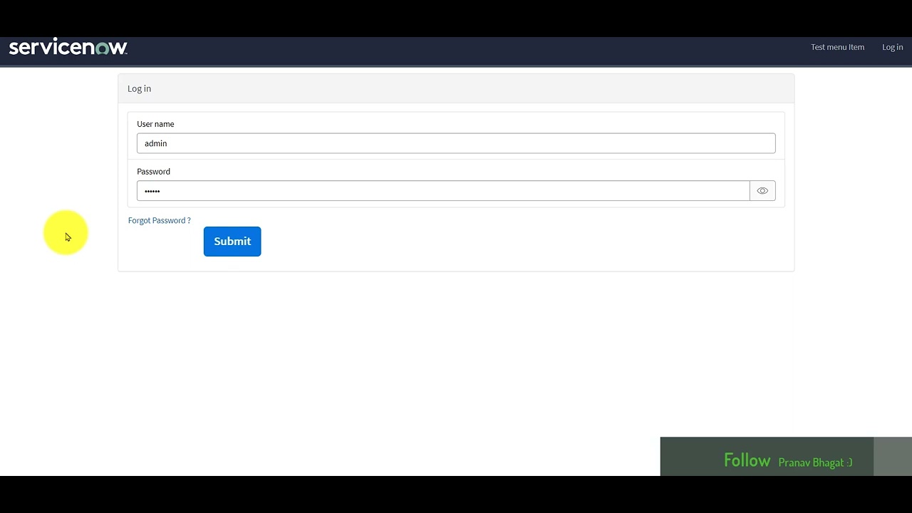 #Annoying_Submit_button in ServiceNow