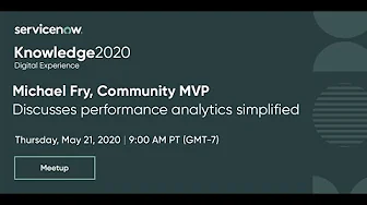 Success Meetup: Community MVP Michael Fry - Discusses performance analytics simplified