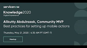 Success Meetup: Community MVP - Actions in Mobile App with Alikutty Abdulrazak.