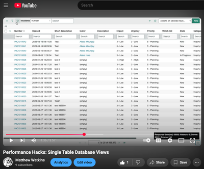 Performance Hacks: Database Views