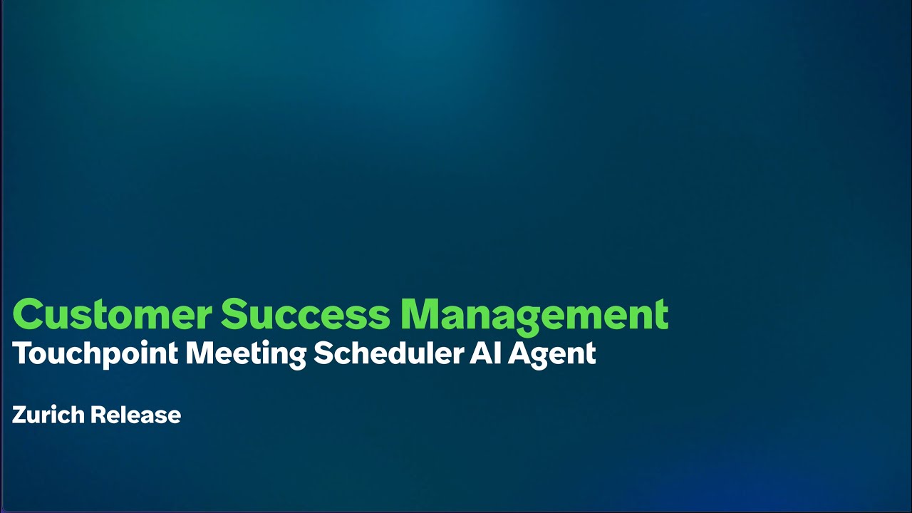 Touchpoint Meeting Scheduler