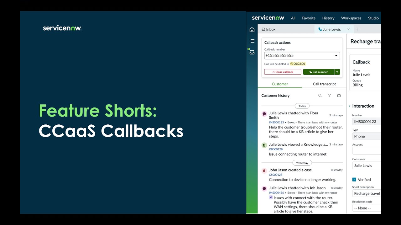Feature Shorts: CCaaS Callbacks