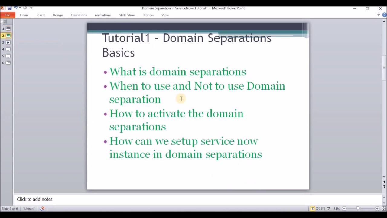 Domain Separation in ServiceNow Tutorial1 by Rajesh Jain