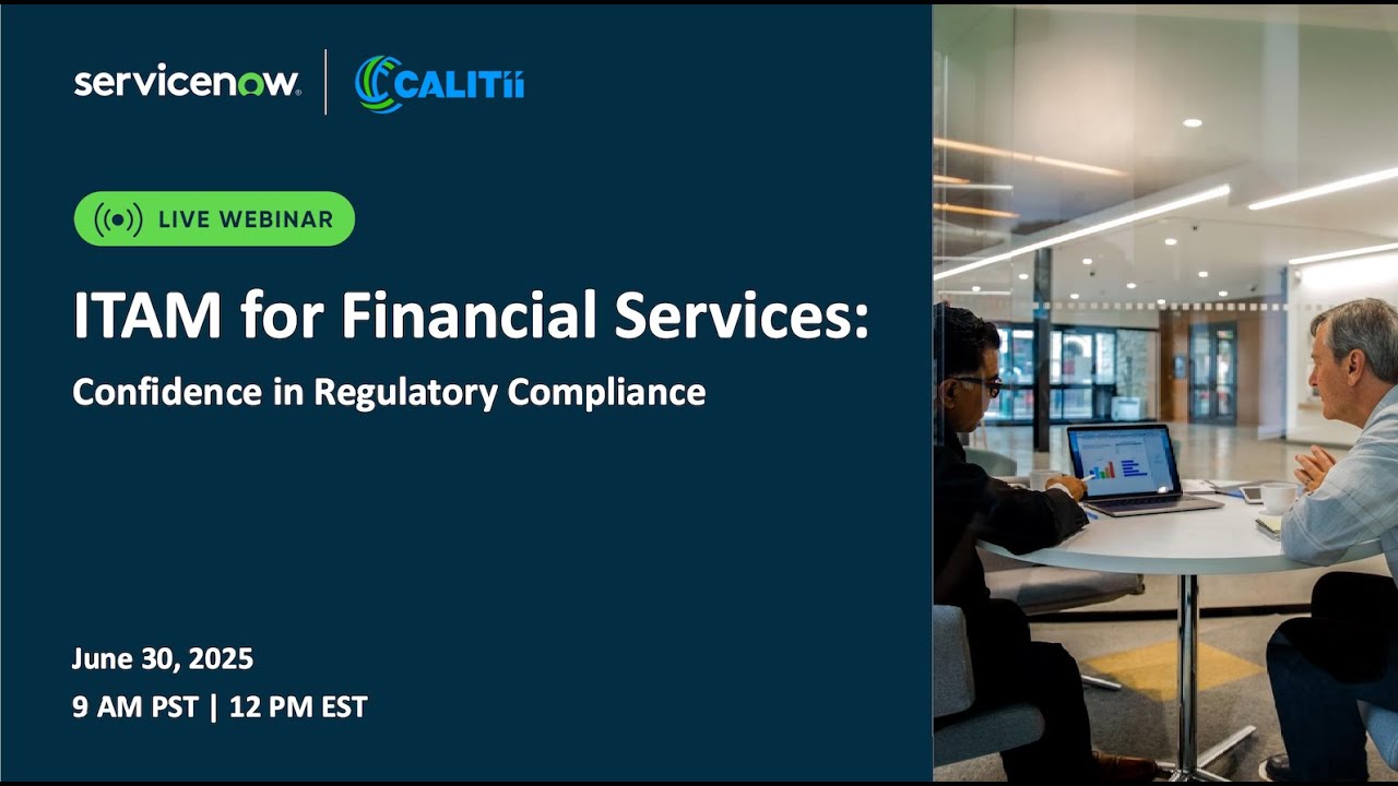 ITAM for Financial Services: Confidence in Regulatory Compliance