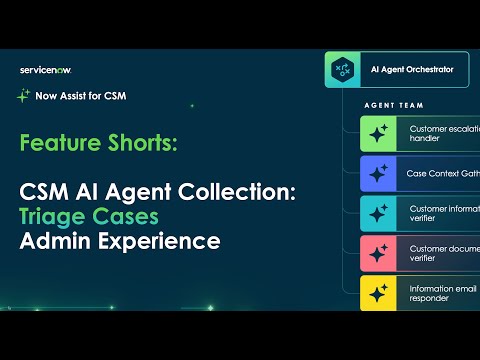 Now Assist for CSM - Agentic Workflows