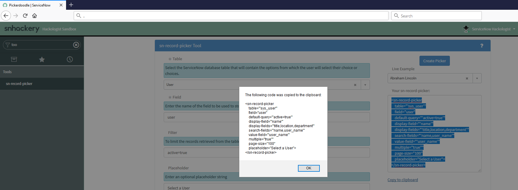 sn-record-picker Helper, Part II