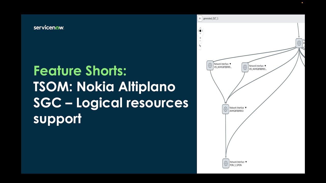 Feature Shorts: TSOM - Nokia Altiplano Discovery SGC - Logical resources