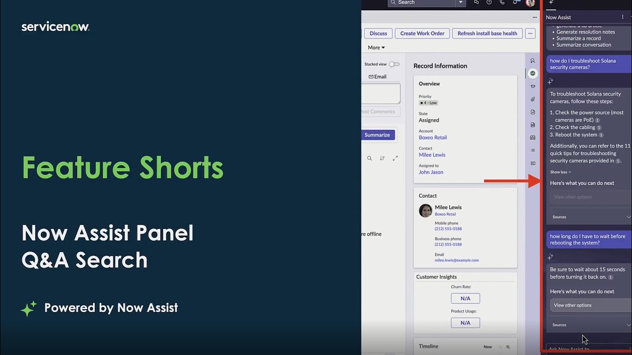 Feature Shorts: Configuring Now Assist Panel Q&A Search