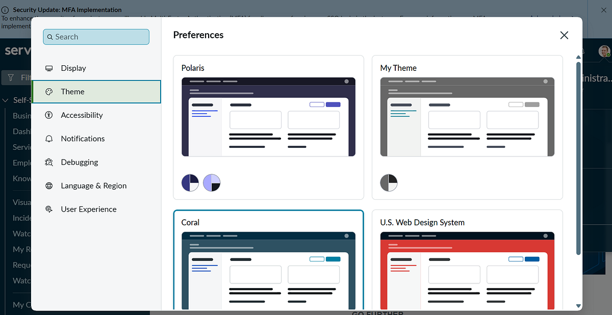 ZURICH Release Feature 1: Themes and Theme Builder