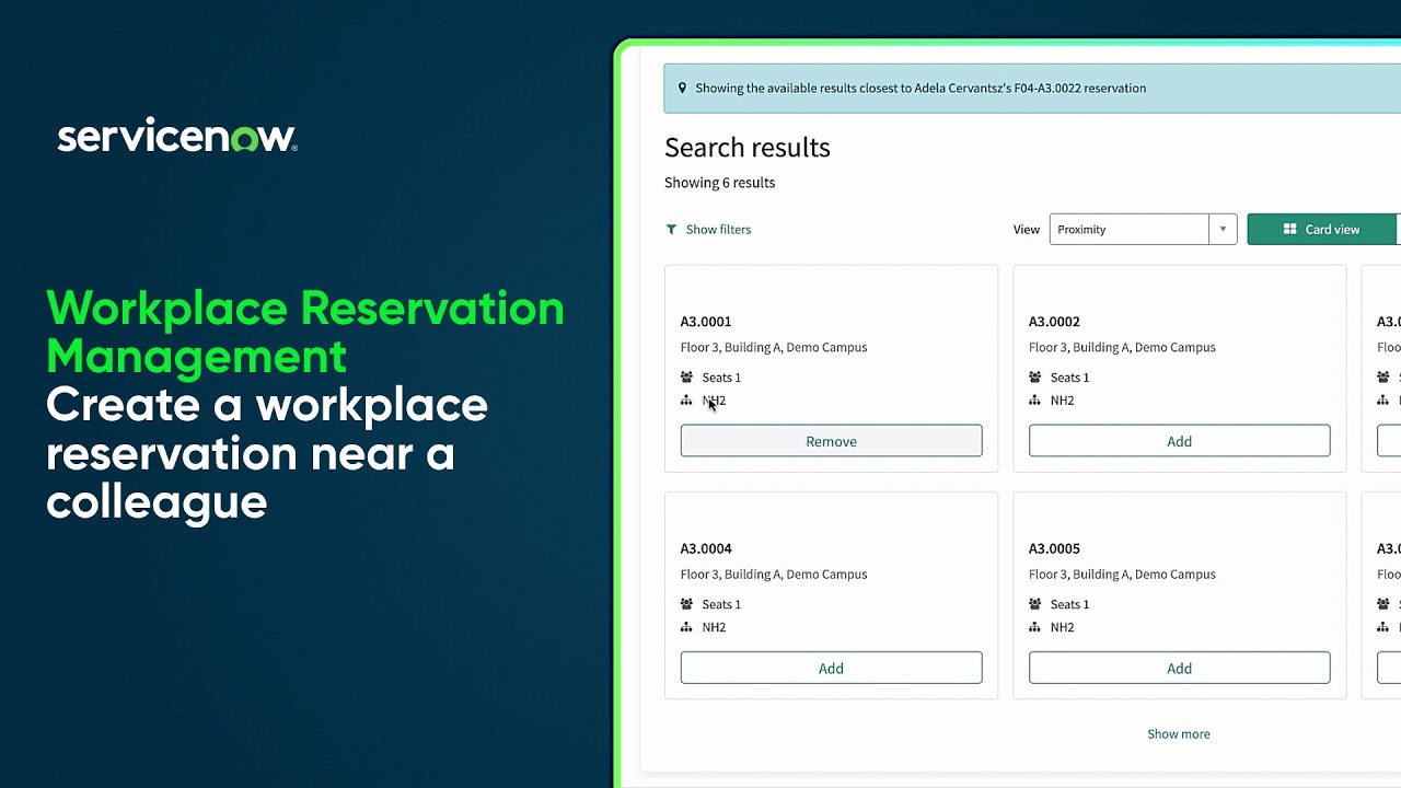 Workplace Reservation Management | Create a workplace reservation near colleague