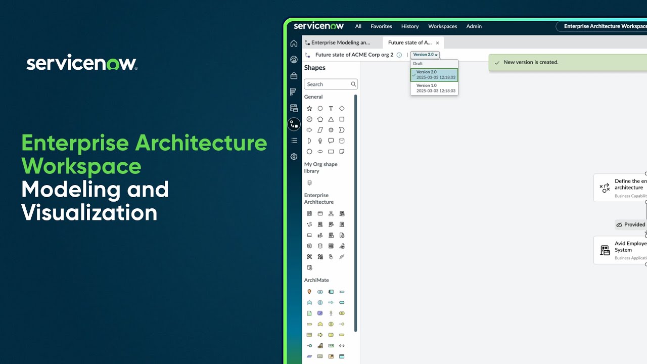Enterprise Architecture Workspace | Enterprise Modeling and Visualization