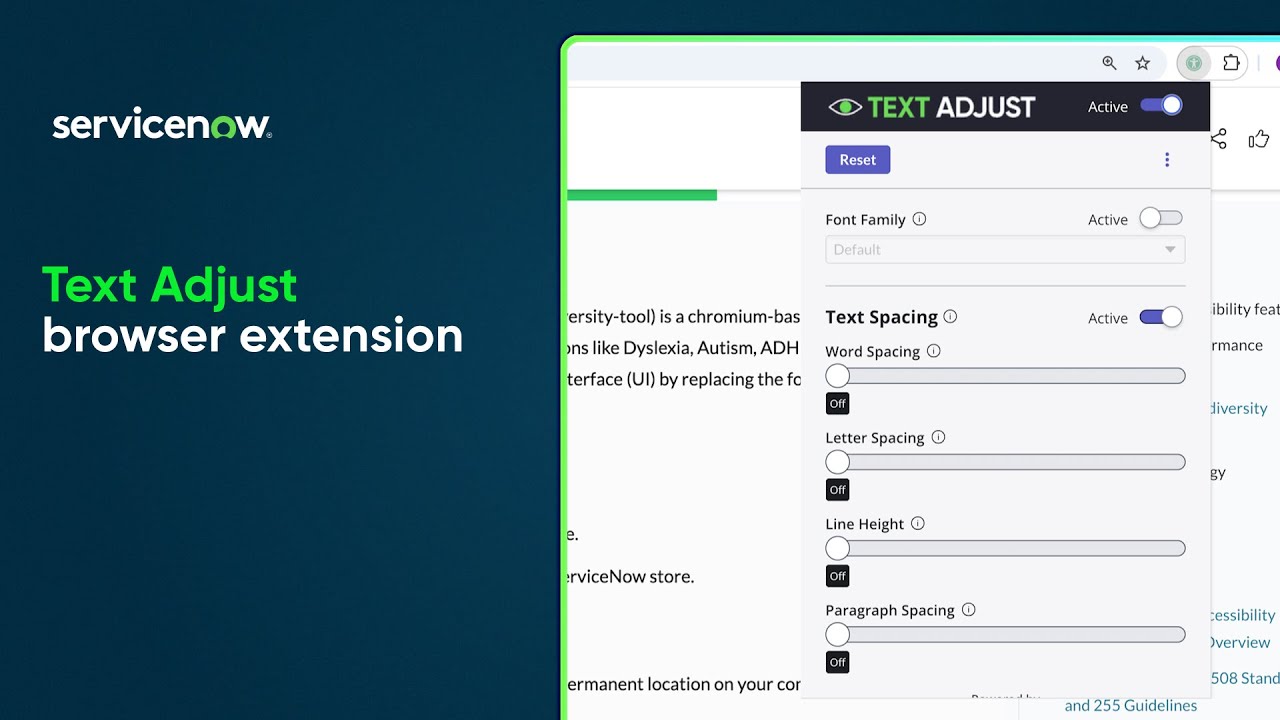 Text Adjust browser extension