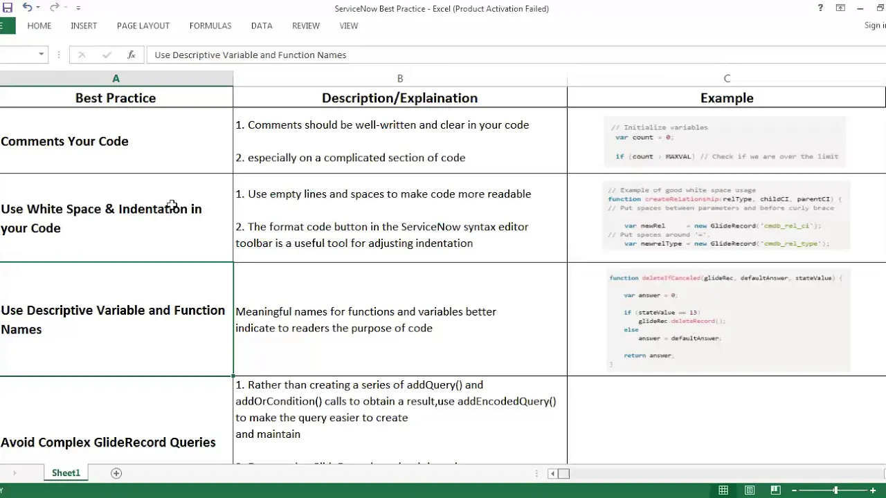ServiceNow Scripting Best Practice   Part 1