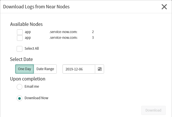 How to download and use all node logs to improve instance health