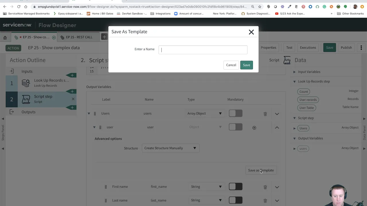 Episode 25 - Complex Objects in ServiceNow Flow Designer