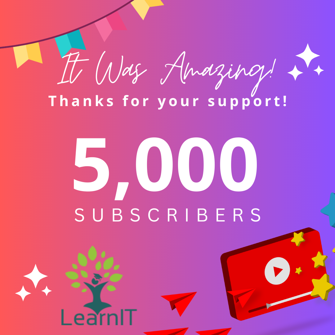 5000 Subscribers Completion