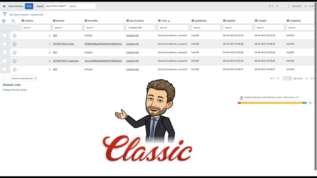 ServiceNow - Create and Delete Form Overrides in a Domain Separated Environment