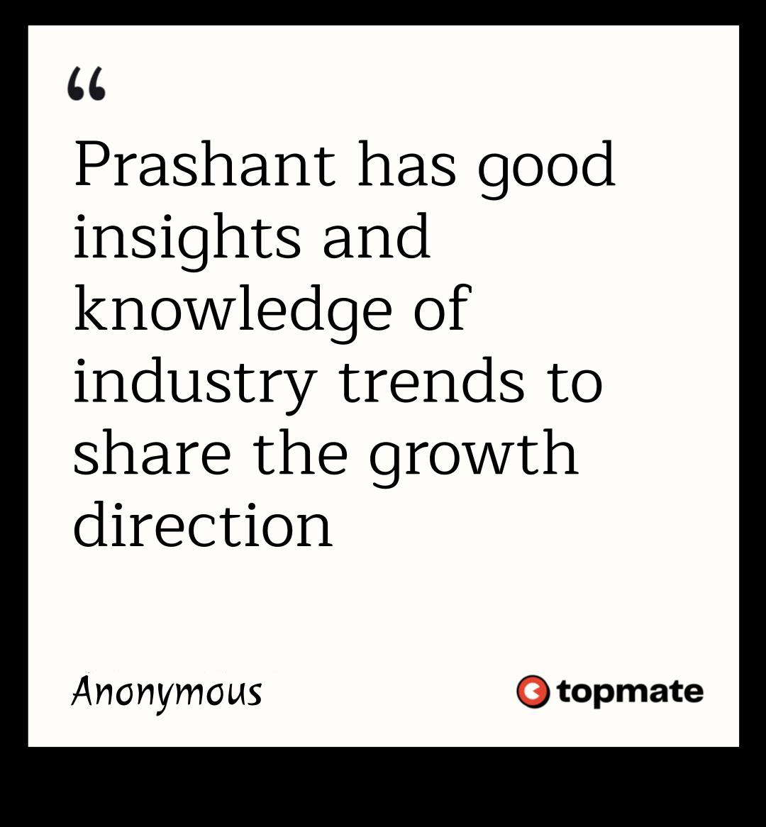 Another Topmate Feedback