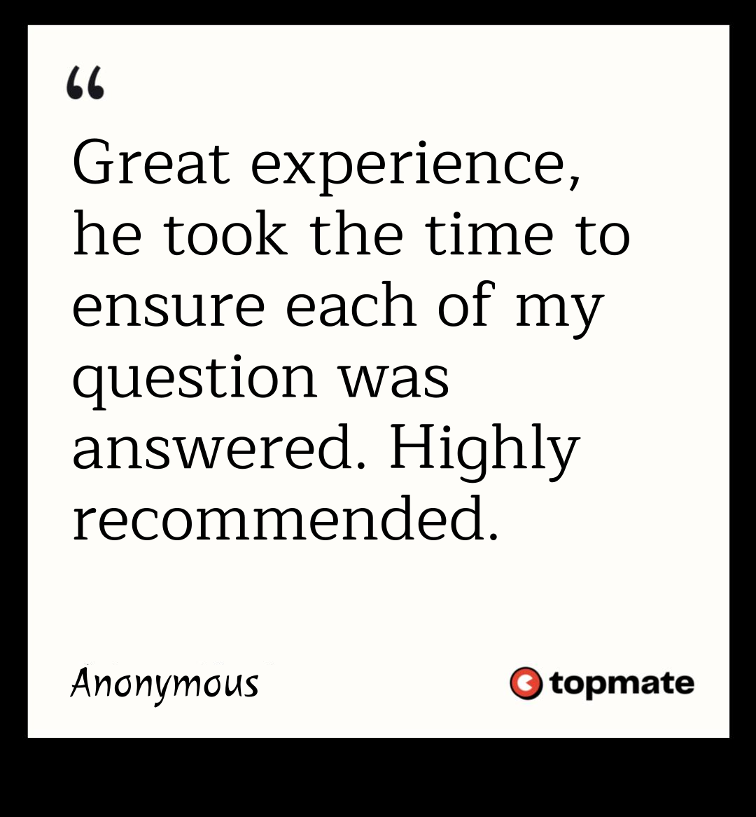 Another Topmate Feedback