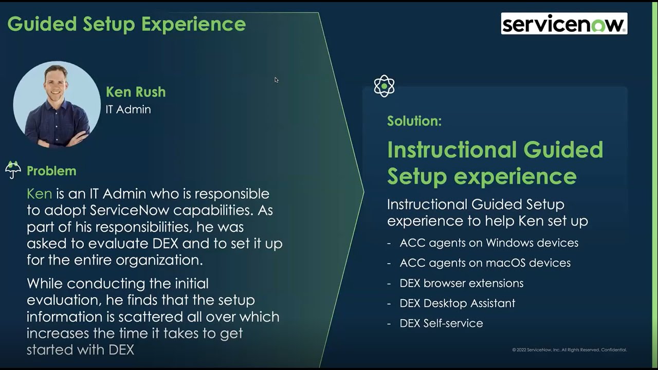 ServiceNow Digital End-user Experience (DEX) Guided Setup Demo