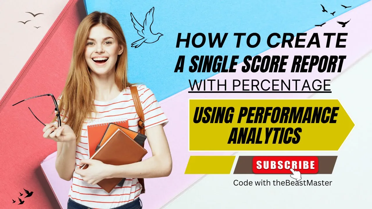 Single score report with percentage using performance analytics in ServiceNow