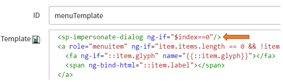 Service Portal – Impersonate Dialog