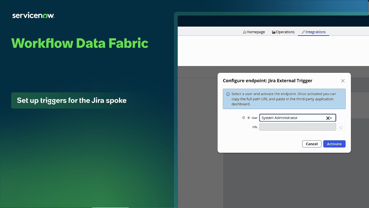 Workflow Data Fabric | Set up triggers for the Jira spoke