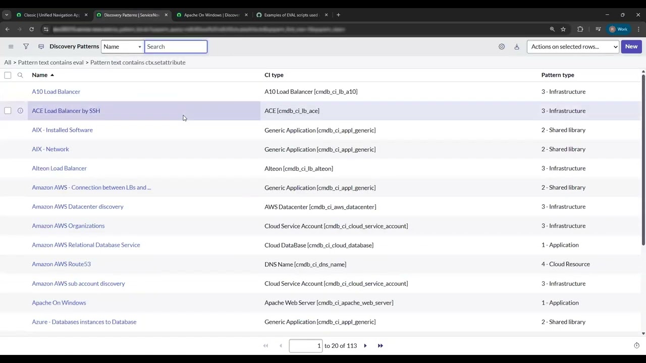 Advanced Pattern Parsing Strategy | ServiceNow Service Mapping