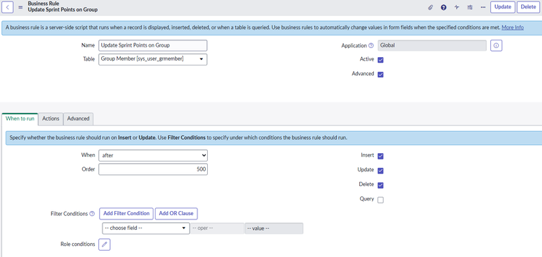 Agile Iteration capacity in EAP based on Agile Group capacity (points)