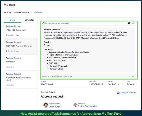 September 2025 enhancements to Now Assist for Employee Experience