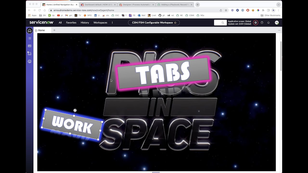 Adding Playbook as a Record Page Tab to ServiceNow Configurable Workspace Part 2/2