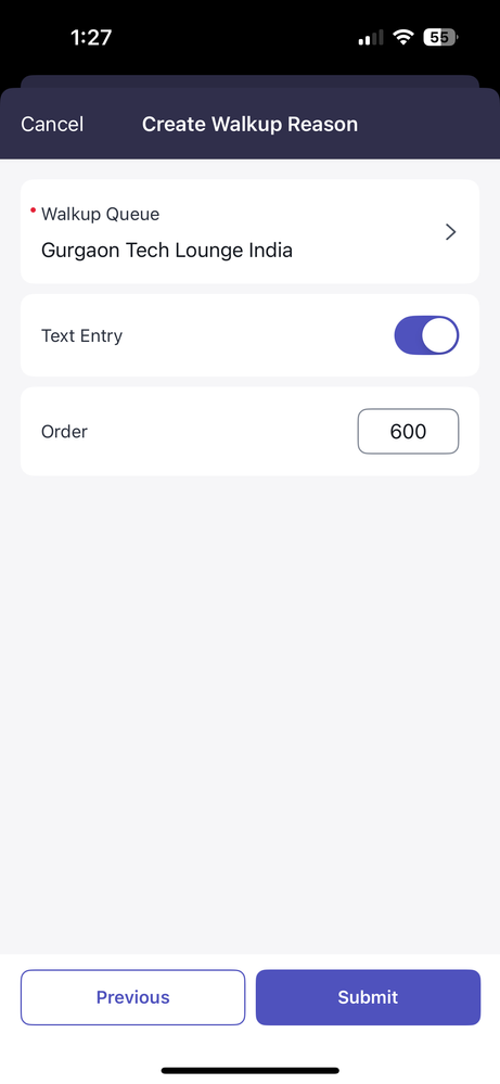 Article - Add New Walk-Up Reason and Associate with Queue from Agent Mobile