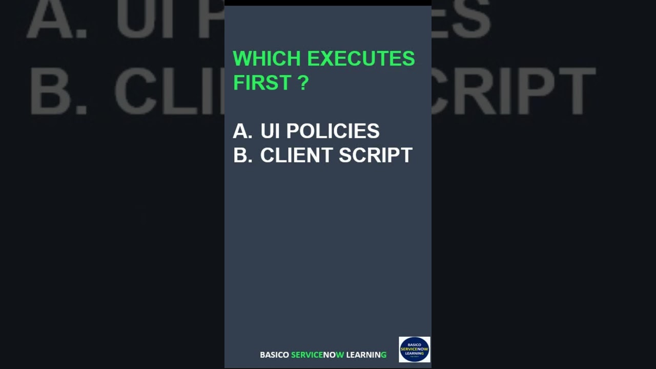 Client Script vs. UI Policy