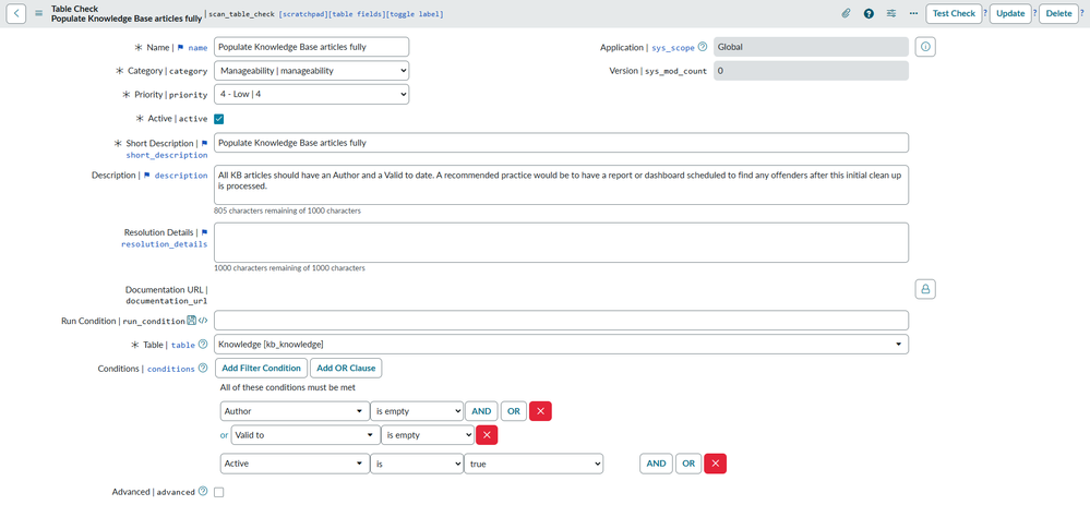 Uplift your HealthScan score: Populate Knowledge Base articles fully