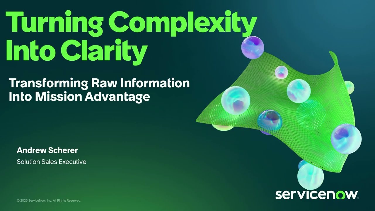 AFCEA TechNet Augusta 25 - Unifying Asset, Operational, and Strategic Data to Drive Mission Outcomes