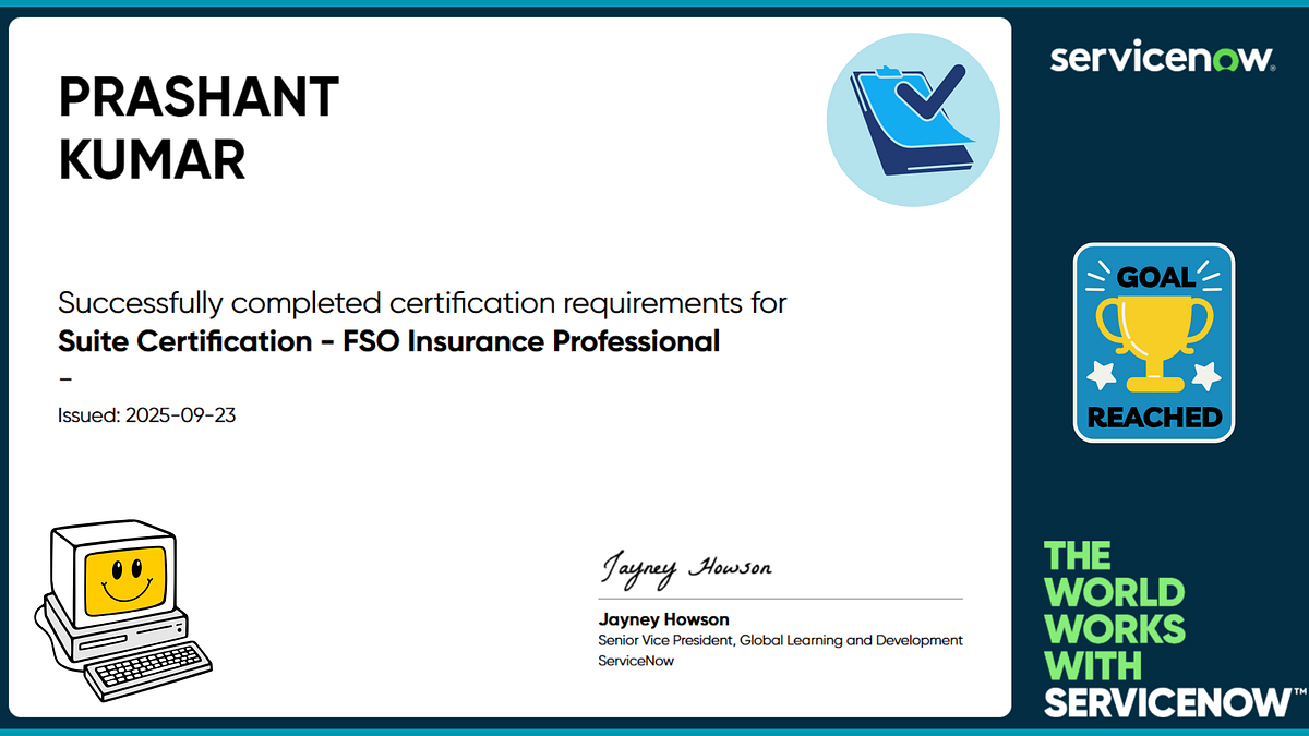 Suite Certification — FSO Insurance Professional
