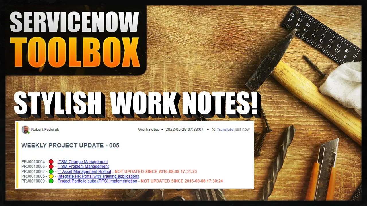 Make beautiful #ServiceNow journal entries with embedded hyperlinks and emojis!