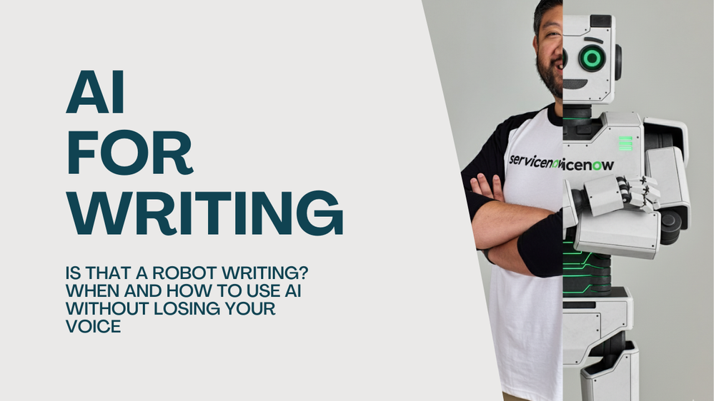 Is That a Robot Writing? When and how to use AI without losing your voice