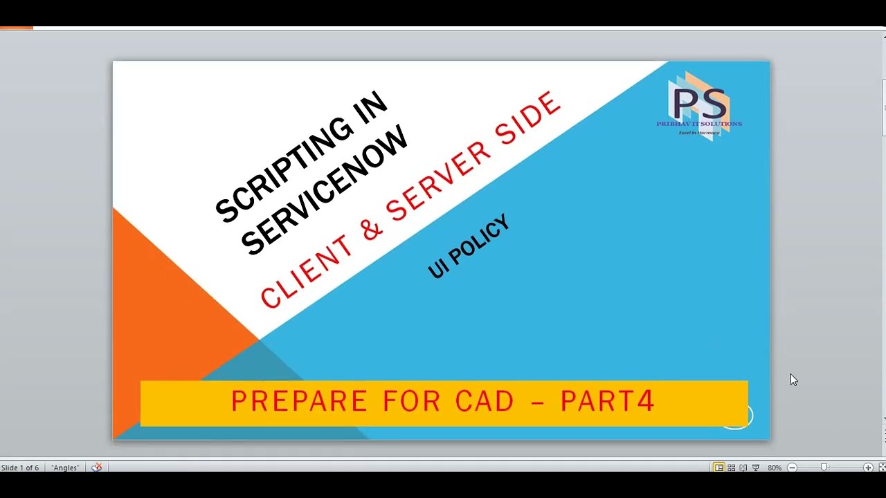 ServiceNow CAD Certification Part 4 - UI Policy