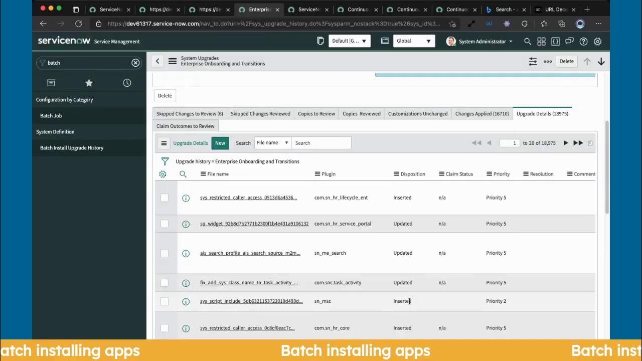 Inside the Barrel - Batch Install ServiceNow Apps