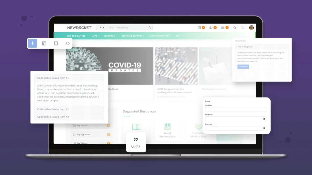 The Orbit Content Management System on ServiceNow by NewRocket