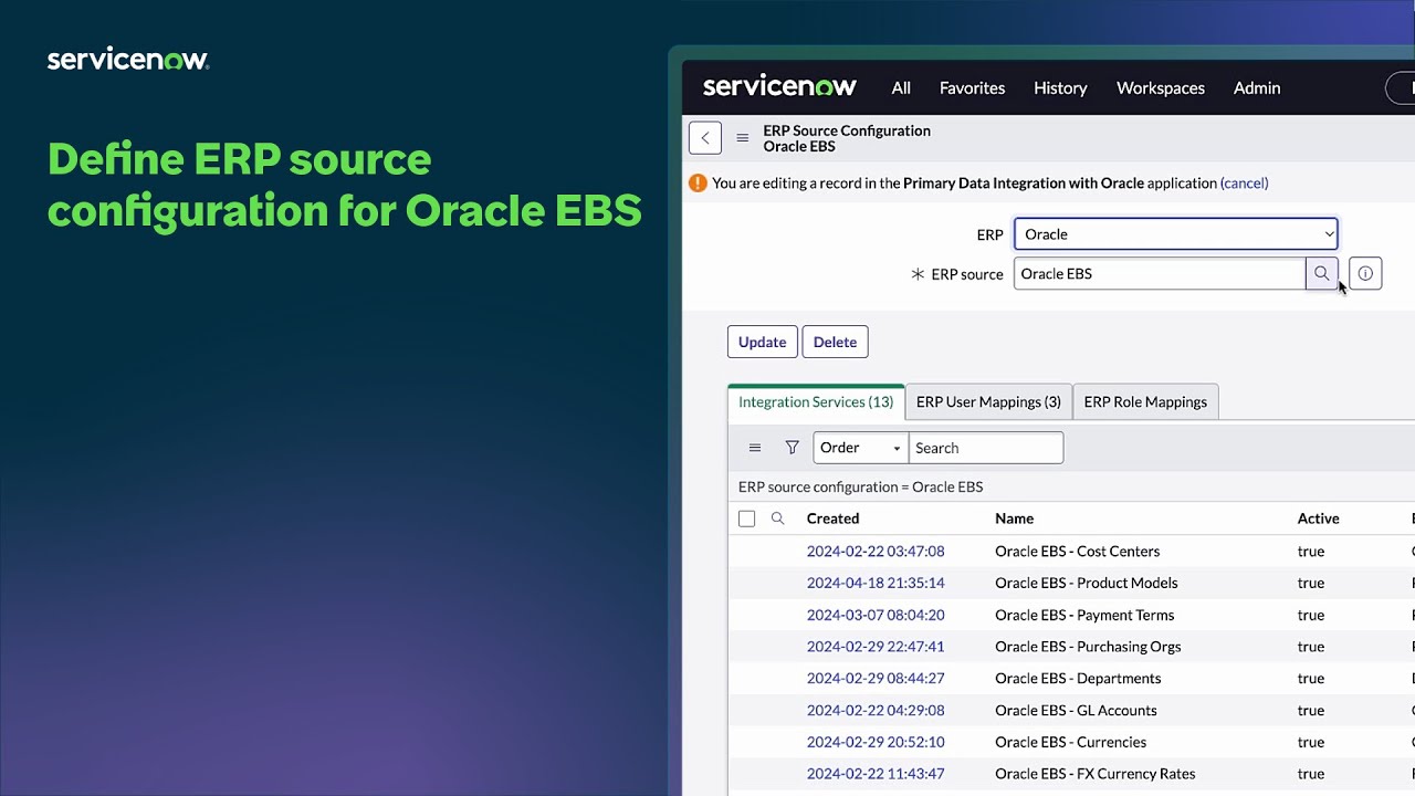 Source-to-Pay Operations | Define ERP source configuration for Oracle EBS
