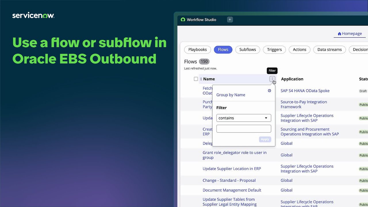 Source-to-Pay Operations |  - Use a flow or subflow in Oracle EBS Outbound