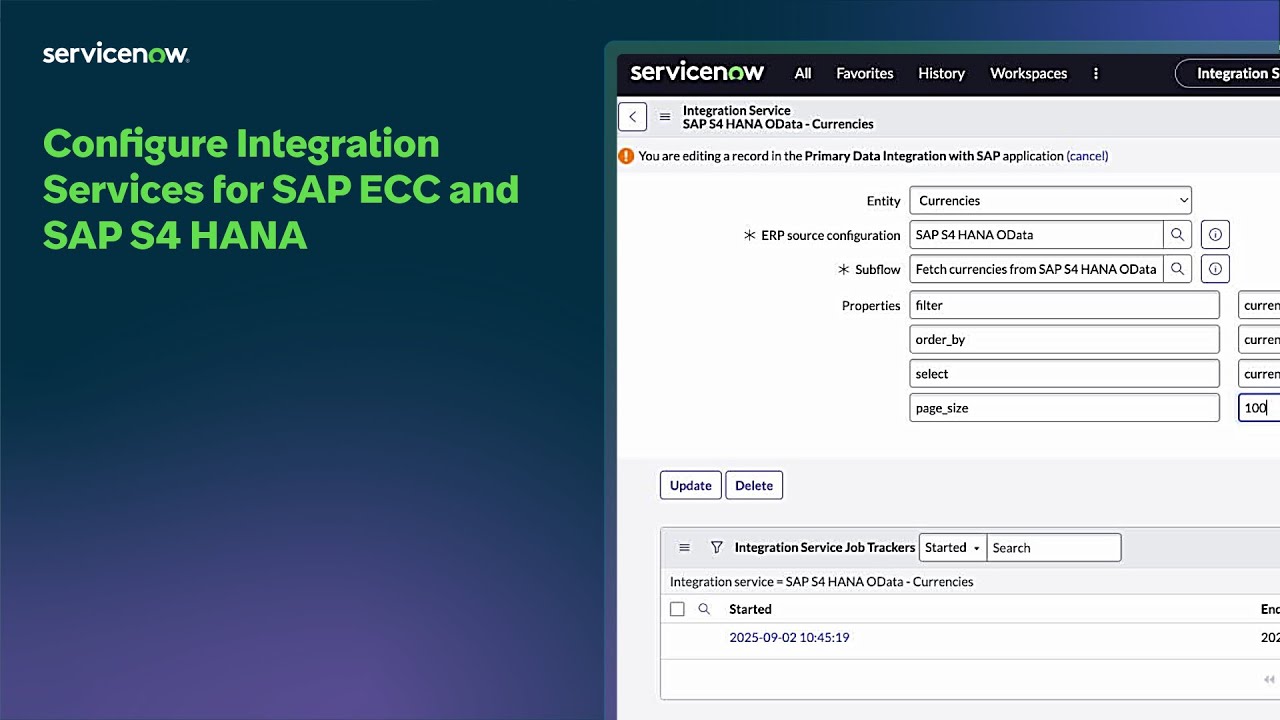 Source-to-Pay Operations | Configure integration services for SAP ECC and SAP S4 HANA