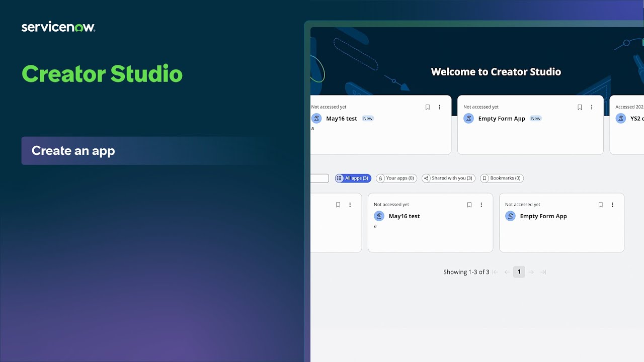 Creator Studio | Create an app in Creator Studio