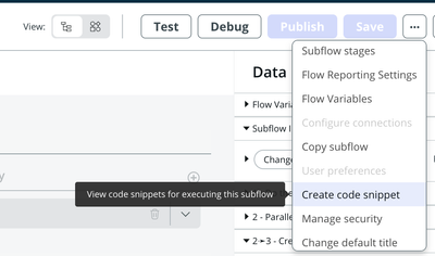 Get output from flow and show on screen