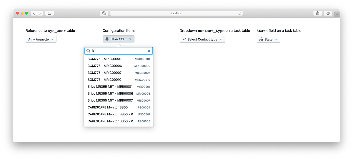 Building ServiceNow forms with React